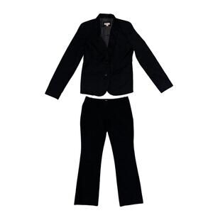 Merona Women's Pantsuit set Blazer and Dress Slacks Black Career wear